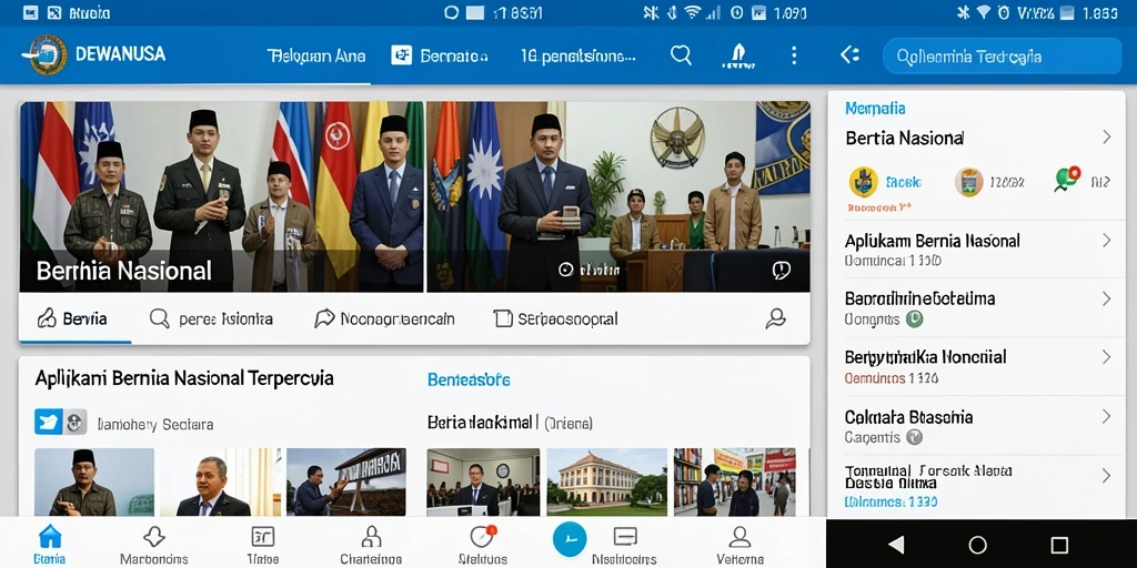 Tampilan antarmuka DEWANUSA yang bersih dan informatif.