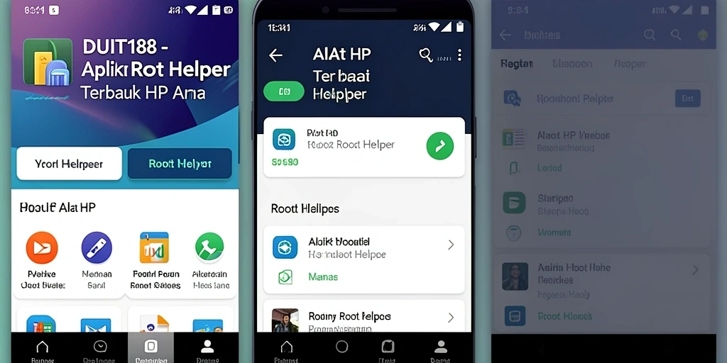 Screenshot antarmuka DUIT188 menunjukkan kemudahan dalam proses rooting.