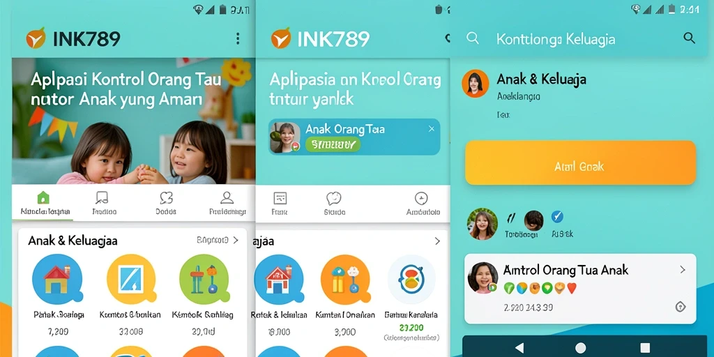 Tampilan antarmuka pengguna INK789 yang intuitif dan ramah anak.