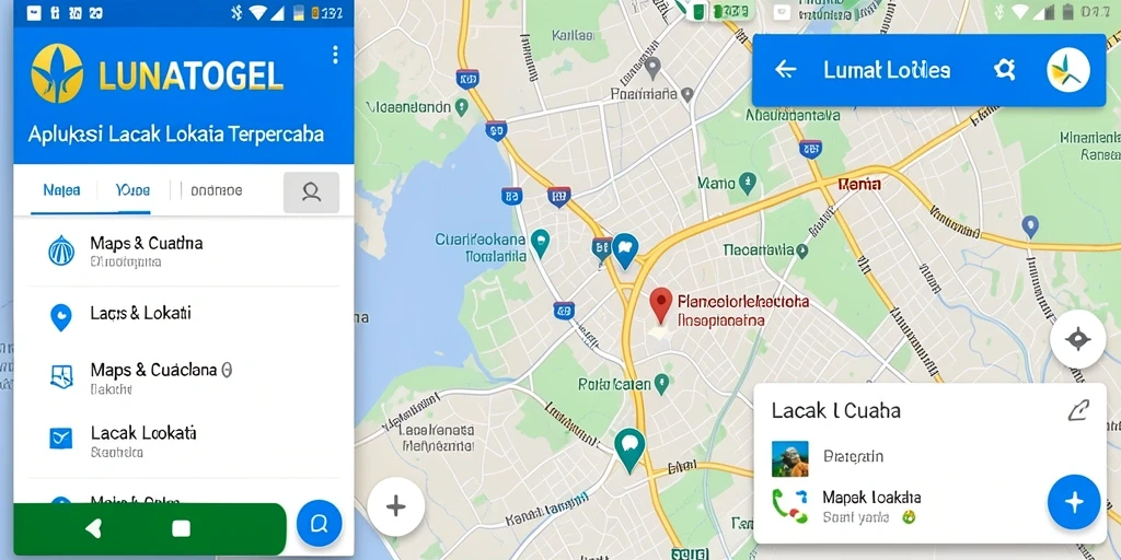 Tampilan antarmuka LUNATOGEL yang sederhana dan informatif.