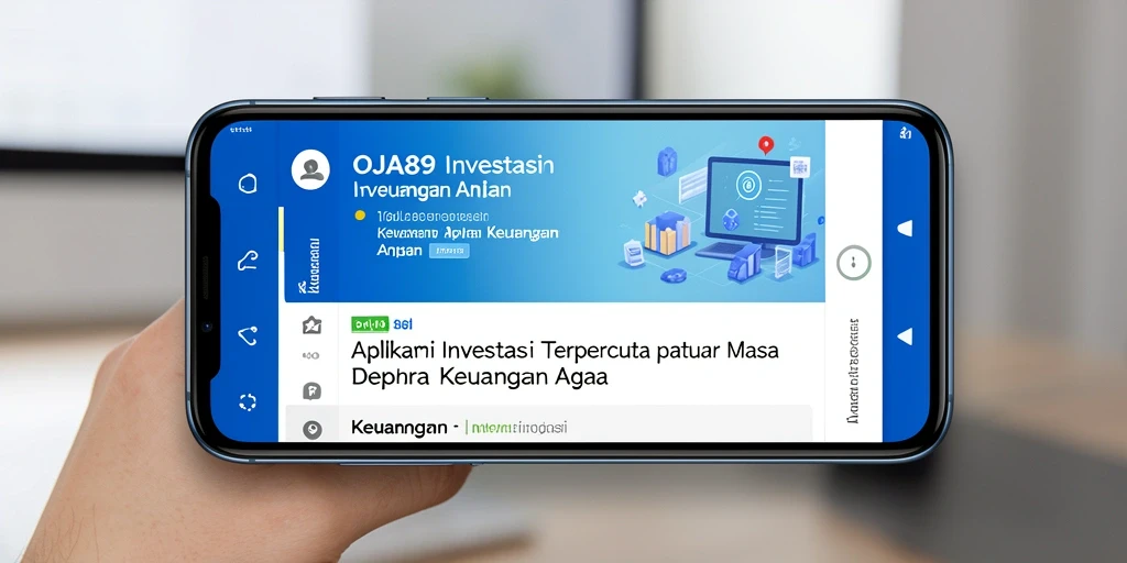Antarmuka OJA89 yang modern dan intuitif untuk investasi.