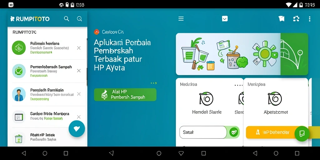 Antarmuka RUMPITOTO yang sederhana dan fungsional untuk pembersihan sampah.